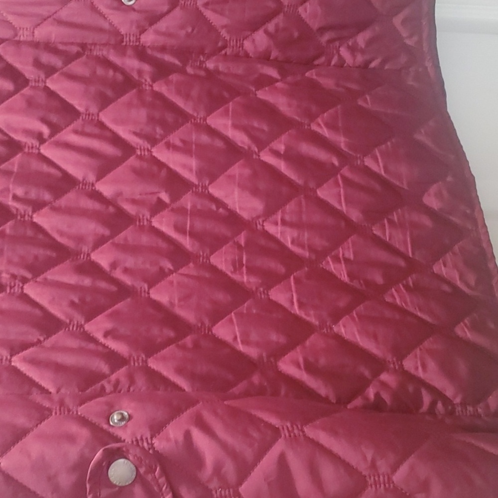 Eddie Bauer Jacket Womens Size XL X-large Quilted Jacket Burgundy - Picture 9 of 9